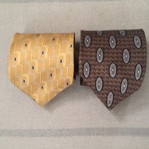 Two Vintage Alexander Lloyd Silk Neck Ties